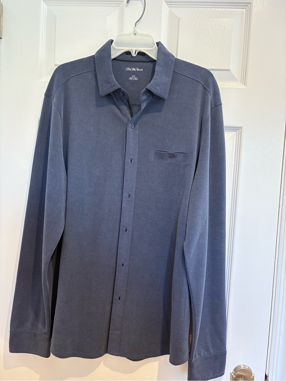 Saks Fifth Avenue Men’s Long-Sleeve Button Shirt - Blue